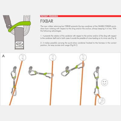 Nimble Fixbar Set NY Pro Karbinset Climbing Technology